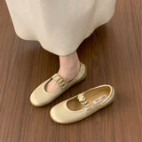 KYLETHOMASW  -  Red Fashion Pleated Women Flat With Shoes Round Toe Casual Female Shallow Footwear Slip On Ladies Mary Janes Flat Shoes New