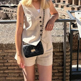 KYLETHOMASW  -  Versatile Loose High Waisted Casual Shorts Women Summer pantalones cortos