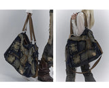 KIylethomasw Y2K Grunge Denim Handbag Women Vintage Zipper Pocket Large Capacity Casual Crossbody Bags Female Retro Shoudler Bag New