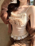 KYLETHOMASW  -   Kawaii Casual 2 Piece Sets Women Y2k Crop Top Corset Vest + Cardigan Coats 2000s American Y2k Vintage Suits Chic Outfis Autumn