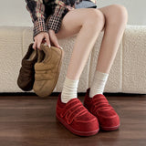 KYLETHOMASW  -  Platform Retro Women Winter New Versatile Round Head Comfortable Warm Sneakers