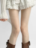 KYLETHOMASW  -  Polka Dot Silk Stockings Spring Collection Women's Thin 0D Anti-Catch  Knot Sexy White Pantyhose Night Study Room