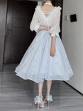 KYLETHOMASW  -  Elegant Summer Floral Lace Party Dress Women Casual Vintage Midi Dress French Lolita Korean Fashion Chic One Piece Dress