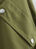 KYLETHOMASW  -  Autumn Women O Neck Front Zipper Loose Casual Vest Vintage Solid Sleeveless Outerwear