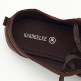 KYLETHOMASW  -  Walking Ballet Flats for Women Comfortable Shoes Casual Streetwear Lace Up Soft Cloth Shoes Ladies Spring Autumn Chic Loafers