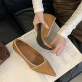 KYLETHOMASW  -  Luxury Designer Elegant Pointed Toe Women Pumps 2024 Autumn Comfort Soft Leather Wedge Shoes Women Shoes Office Flats Loafers