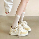 KYLETHOMASW  -  Spring Summer Thick Soled Relaxed Training Shoes Women's Lace New Retro Casual Shoes Student Sports Shoes Women 369
