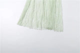 KYLETHOMASW  -  Ruffles Decoration Long Dresses Woman Chest Wrap Backless Lace Patchwork Hem Sweet Girl Street Y2K Style Elegant Vestidos