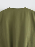 KYLETHOMASW  -  Autumn Women O Neck Front Zipper Loose Casual Vest Vintage Solid Sleeveless Outerwear