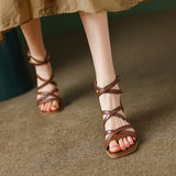 KYLETHOMASW  -  Retro Roman Sandals Women's Hot Sale Of The Season Summer New Design Thick Heel Small Audience One-Strap High Heels Sandals W...