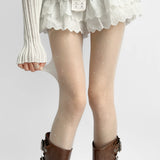 KYLETHOMASW  -  Polka Dot Silk Stockings Spring Collection Women's Thin 0D Anti-Catch  Knot Sexy White Pantyhose Night Study Room