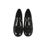 KYLETHOMASW  -  Preppy Double Bowtie Oxfords Woman Low Heels Flats Shiny Small Leather Shoes Ladies College Girls Sneakers Femmes Derby Loafers