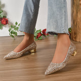 KYLETHOMASW  - Burke Glitter Pointed Toe Heels