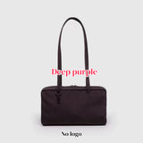 KYLETHOMASW  -  Nylon Bowler Bag, Regular Shoulder Bag, Top Handle Tote Bag with Key Leash, Simple Casual Commuter Work Bag, New Fashionable Han