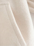 KYLETHOMASW  -  Standing Collar Buttons Women's Jackets Loose Long Sleeve Pockets Coats Solid Color Fold Tops Autumn Casual Outdoors Clothes