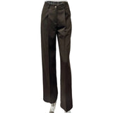 KYLETHOMASW  -  Minimally Sophisticated Suit with Wide Leg Pants for Women Spring New High Waisted Drape