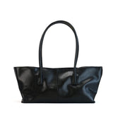 KYLETHOMASW  -  Korean Minimalist Crocodile Patterned Tote Bag With Retro Soft Leather Texture Single Shoulder Handbag Versatile For Commuting