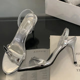 KYLETHOMASW  -  Summer Fashion Narrow Band  Open Toe Sandals Thin Low Heel Gladiator Women Party Shoes Zapatos De Mujer