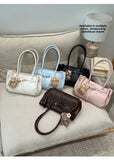 KYLETHOMASW  -  Korean Style Minimalist Solid Color Single Shoulder Crossbody Bag Women Large Capacity Fashionable Texture Handheld Tote Bag...