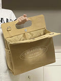 KYLETHOMASW  -  Retro Harajuku Letter Tote Bag Women Corduroy Large Capacity Stripe Shoulder Bag Ladies Korean Commute Versatile Crossbody Bags
