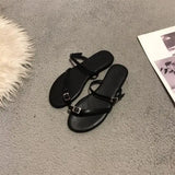 KYLETHOMASW  -  Rubber Flip Flops Shoes Low Hawaiian Fabric Rome PU Hoof Heels Shoes Rubber Flip Flops Low Hawaiian Rome Fabric PU Hoof