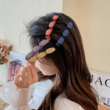 Kylethomasw Korean Fixed Hairpin Women Double Layer Braided Hair Clips Hoop Broken Barrettes Hairgrip Girls Hairpins Hair Accessories