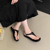 KYLETHOMASW  -  Summer Clip Toe Women Gladiator Sandals Casual Beach Vacation Shoes Ladies Elegant Dress Flats Sandalias