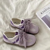 KYLETHOMASW  -  New Ballet Style Bowling Shoes French Bow Tie Mary Janes Heightening Thin Heel Women's Single Shoes Casual Low Cut PU Leather