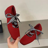 KYLETHOMASW  -  Women's Mary Jane Shoes Exquisite French Style Casual Shoes for Woman Fashion Shallow Low Heels Designer Shoes Zapatos De Mujer