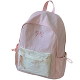 KYLETHOMASW  -  Japanese Ins All Match Schoolbags Women Students Patchwork Contrast Color Backpack Streetwear Preppy Laptop Bag Y2k Aesthetic