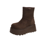 KYLETHOMASW  -  Winter Furry Women Warm Cotton Snow Boots Comfort Shoes Concise Platform Thick Bottom Short Botas De Mujer