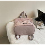 KYLETHOMASW  -  New Women Vintage Simple Backpacks Outdoor Travel Grunge Underarm Bags Y2k Aesthetic Cargo Solid Shoulder Handbags Trendy