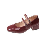 KYLETHOMASW  -  New Women's Lolita Mary Jane Shoes Causal Formal Versatile Women High Heel Shoes Wedding Party Elegant Ladies Dress Pumps