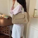 KYLETHOMASW  -  Korean Style Soft Shoulder Tote Bag Ladies Daily Weekend Shopper Shopping Bags New Trend Travel Handbags and Purses