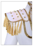 KYLETHOMASW  -  Rumi Zoey Mira Cosplay Costume Wig Women Girls White Leather Suit Halloween Carnival Party Comic-con Role Playing Outfit
