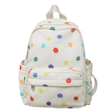 KYLETHOMASW  -  Colorful Wave Point Mochilas Mujer Fresh Teenage Girls Mochila Student Ita Bag Transparent Bolsas Ins Backpack Bags for Woman