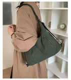 KYLETHOMASW  -  New Solid Simple Zipper Women's Handbags Streetwear Office Lady Shoulder Underarm Bag Y2k Aesthetic Fashion Chic Backpacks