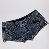 KYLETHOMASW  -  American Vintage Vent Denim Shorts Women Korea Chic Streetwear Hip Hop Pantalones Slim Classic All-match Hot Sell Pants