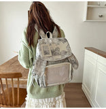 KYLETHOMASW  -  Korean Women Kawaii Ears Backpack Luxury Design Y2k Chic Star Schoolbags for Students Transparent Transparent All Match Ita Bags