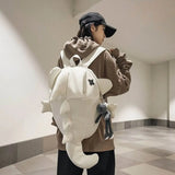 KYLETHOMASW  -  Waterproof Trendy Shark Backpack Large Capacity Casual Travel Laptop Bag Nylon ins College Students Schoolbag Outdoor