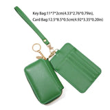 KYLETHOMASW  -  Retro Korean Style Women Short Wallet Purse Short Clutch Card Bag Zipper Multi-function Coin Pouch Card Storage Bag