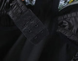 KYLETHOMASW  -  layered ruffle women Dress ruched beige floral party dress puff sleeves ribbon ties chic summer dress new