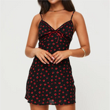 KYLETHOMASW  -  Summer dress women evening party mini beach dresses sexy korean fashion elegant dress  floral print dresses luxury v neck