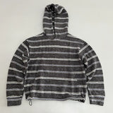 KYLETHOMASW  -  Women Vintage Striped Hooded Fleece Pullover Thickened Autumn Winter Long Sleeve Loose Fit Casual Sweatshirt Top New