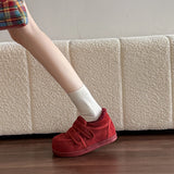 KYLETHOMASW  -  Platform Retro Women Winter New Versatile Round Head Comfortable Warm Sneakers