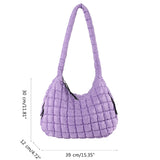 Kylethomasw Fashionable Single Shoulder Bag with Pleated Bag for Women