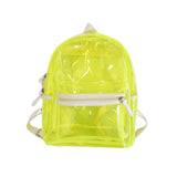 KYLETHOMASW  -  Large Capacity LED Lights Schoolbag Adjustable Straps Waterproof PVC Transparent Backpack Visible Multi-functional