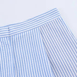 KYLETHOMASW  -  High Waist Casual Loose Women's Shorts Striped Summer Fashion Comfortable Polyester Thin Stripe Patterned Loose Fit