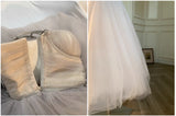 KYLETHOMASW  -  Fairycore White Princess Dress Sweet Elegant Ball Gown Birthday Party Vestidos Gauze Bodycone Strapless Camisole Long Dresses