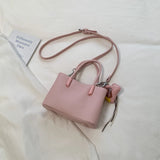 KYLETHOMASW  -  Women Mini PU Leather Tote Bag Female New Cute Crossbody Bags Lady Fashion Luxury Solid Color Simple Handbags and Purses